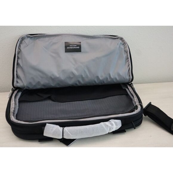 Cole Haan F12306 Men's Black Zerogrand Attache Briefcase/Laptop Travel Bag - Picture 7 of 9